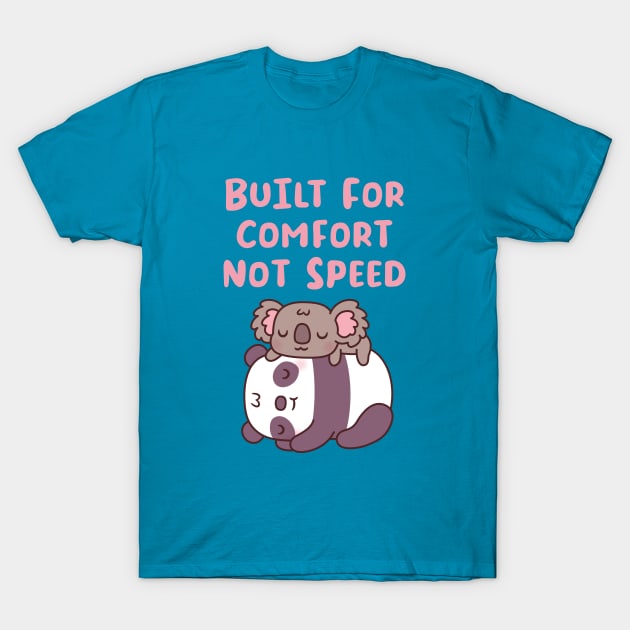 Cute Panda And Koala Built For Comfort Not Speed T-Shirt by rustydoodle